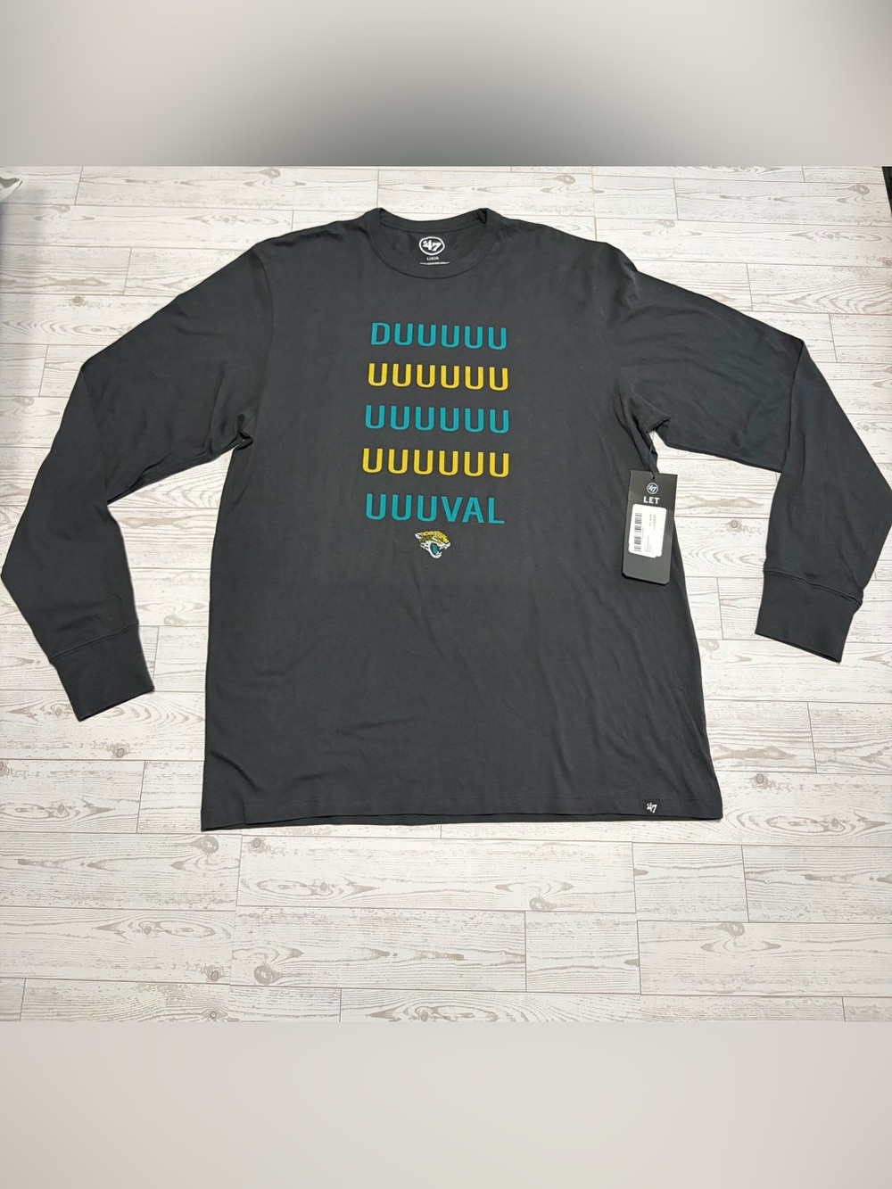 47 Jacksonville Jaguars Black Long-Sleeve Graphic Tee - DUUUVAL Duval